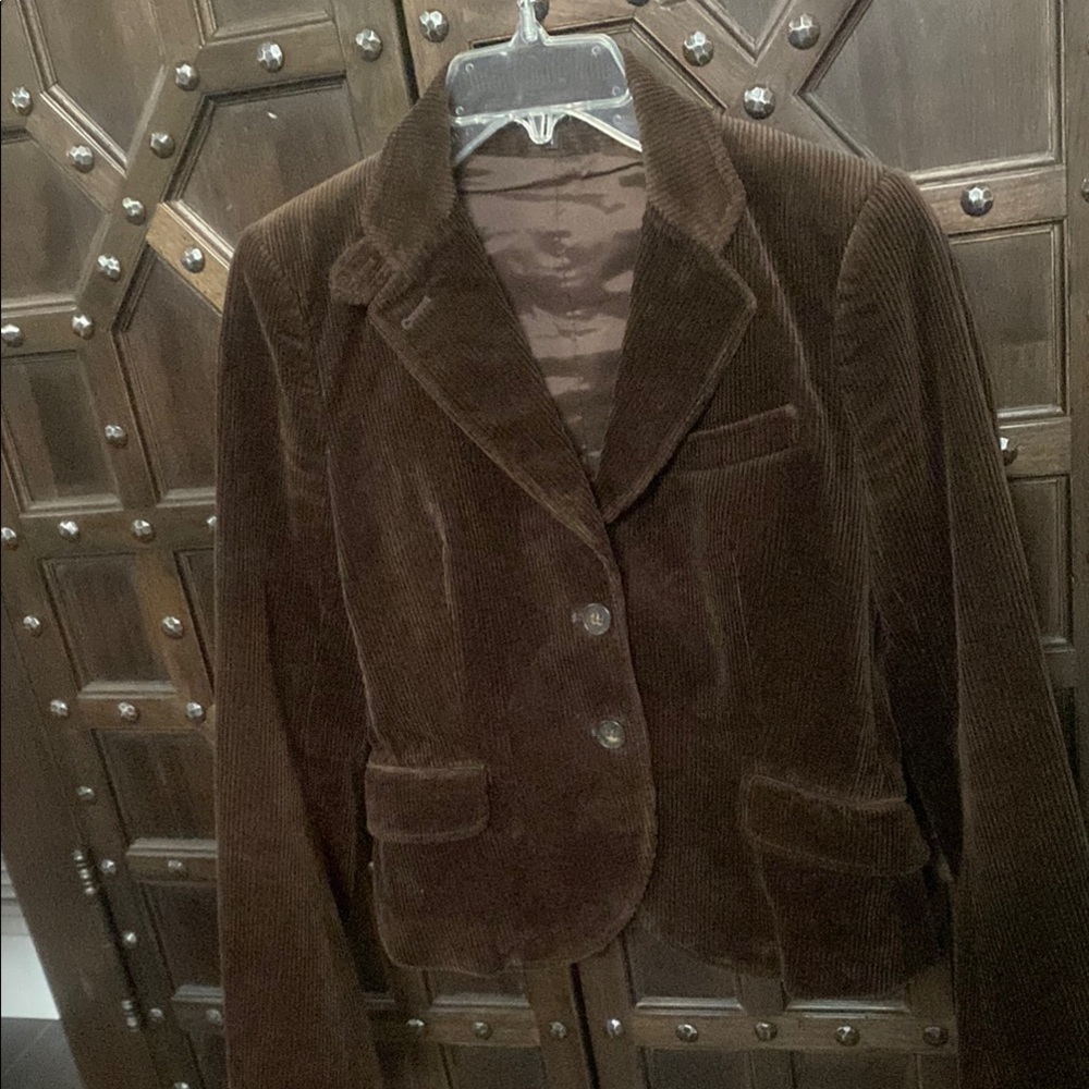 Theory Brown Corduroy Blazer